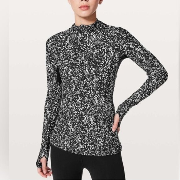 lululemon athletica Tops - Lululemon Water Bound Hoodie, Chirasu Black White, 6